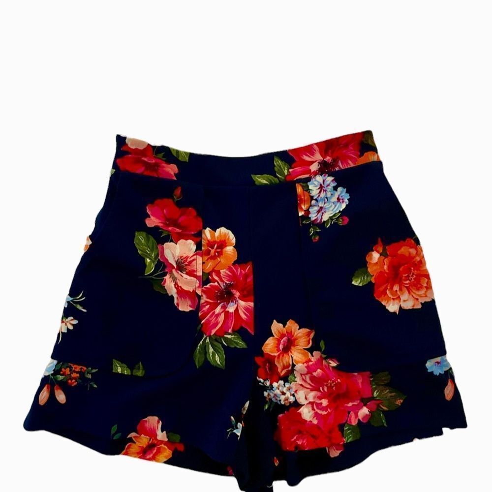 EUC Girl's Good Luck Gem Floral Shorts Size XS